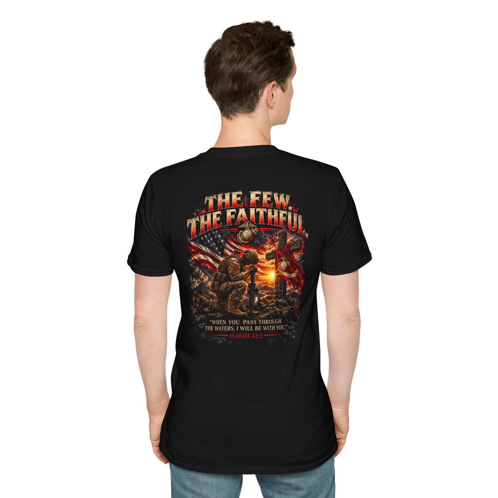 Marines T-Shirt - "Forged in the Fire" / "The Few The Faithful" Military Tribute Tee