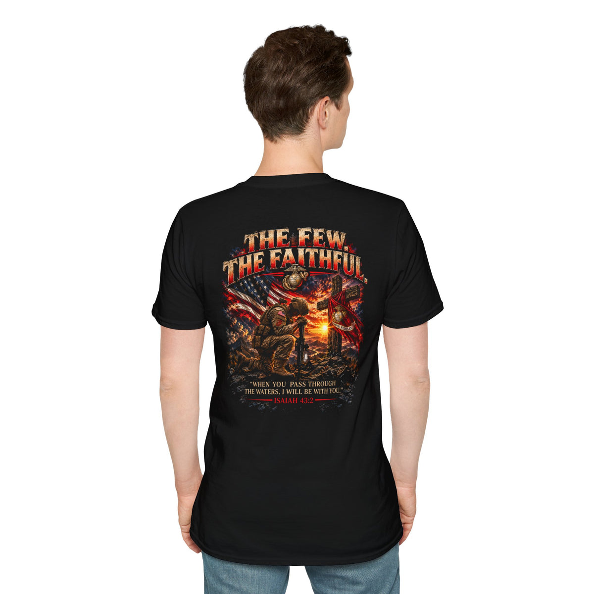 Marines T-Shirt - "Forged in the Fire" / "The Few The Faithful" Military Tribute Tee