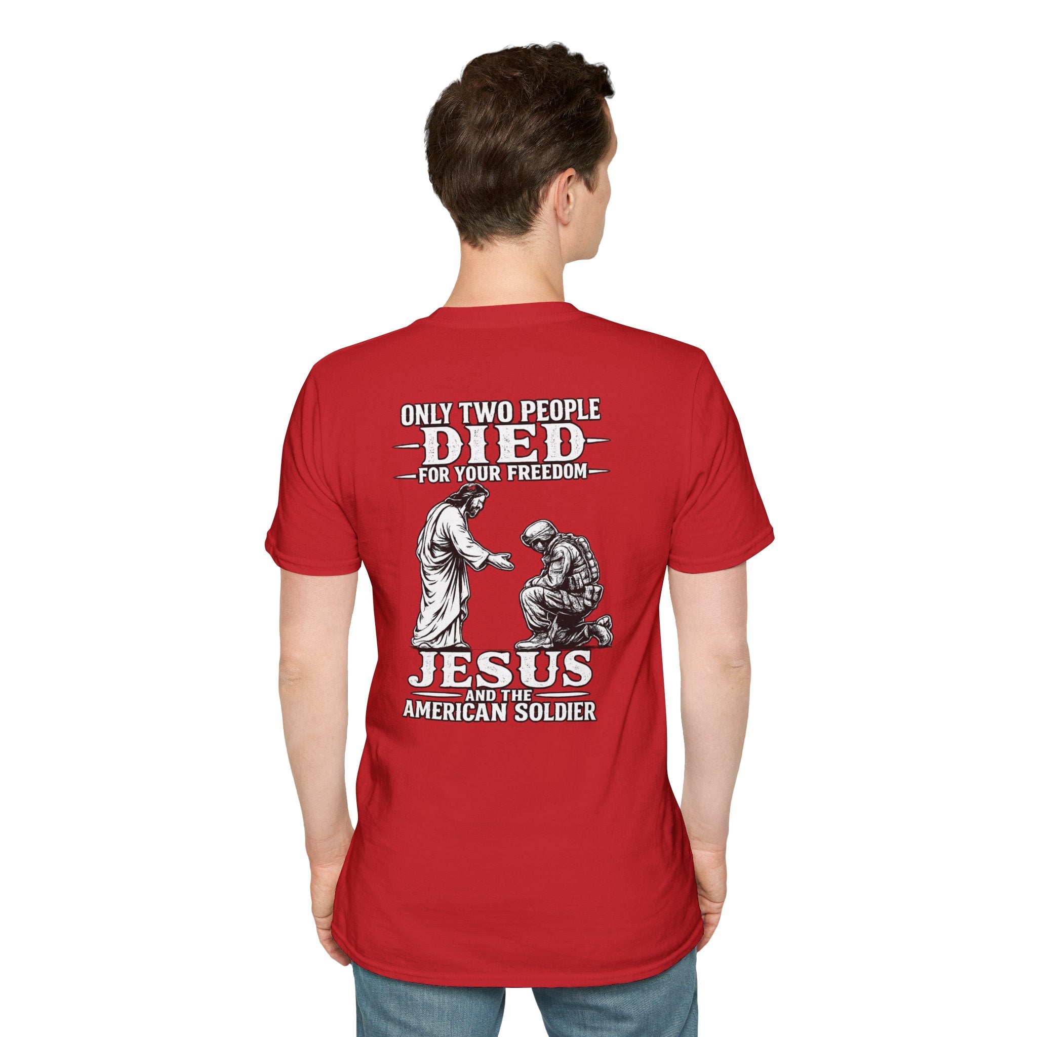 Jesus and the American Soldier T-Shirt — Patriot Faith Graphic Tee