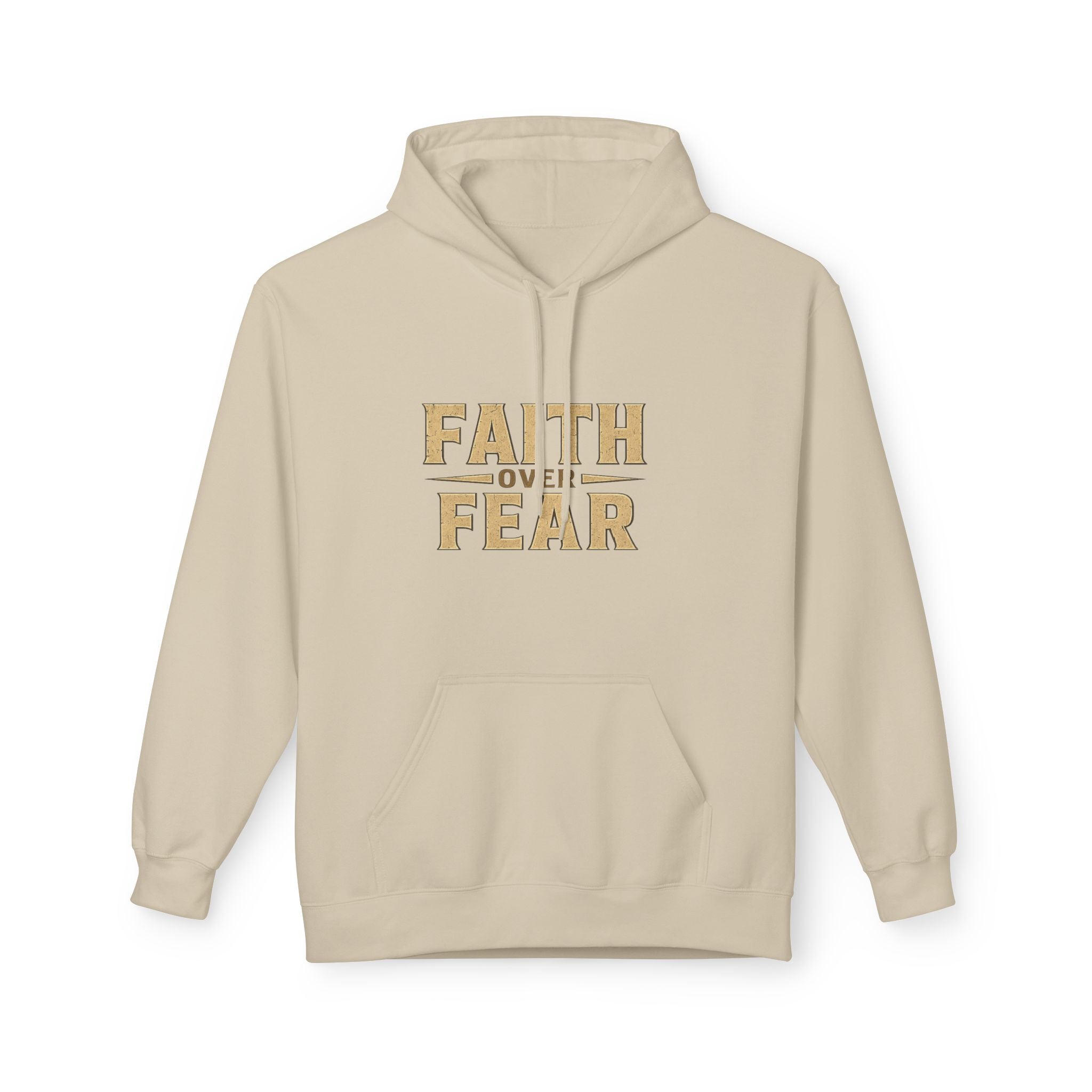 Faith Over Fear Hoodie — "Peace, Be Still" Christian Pullover