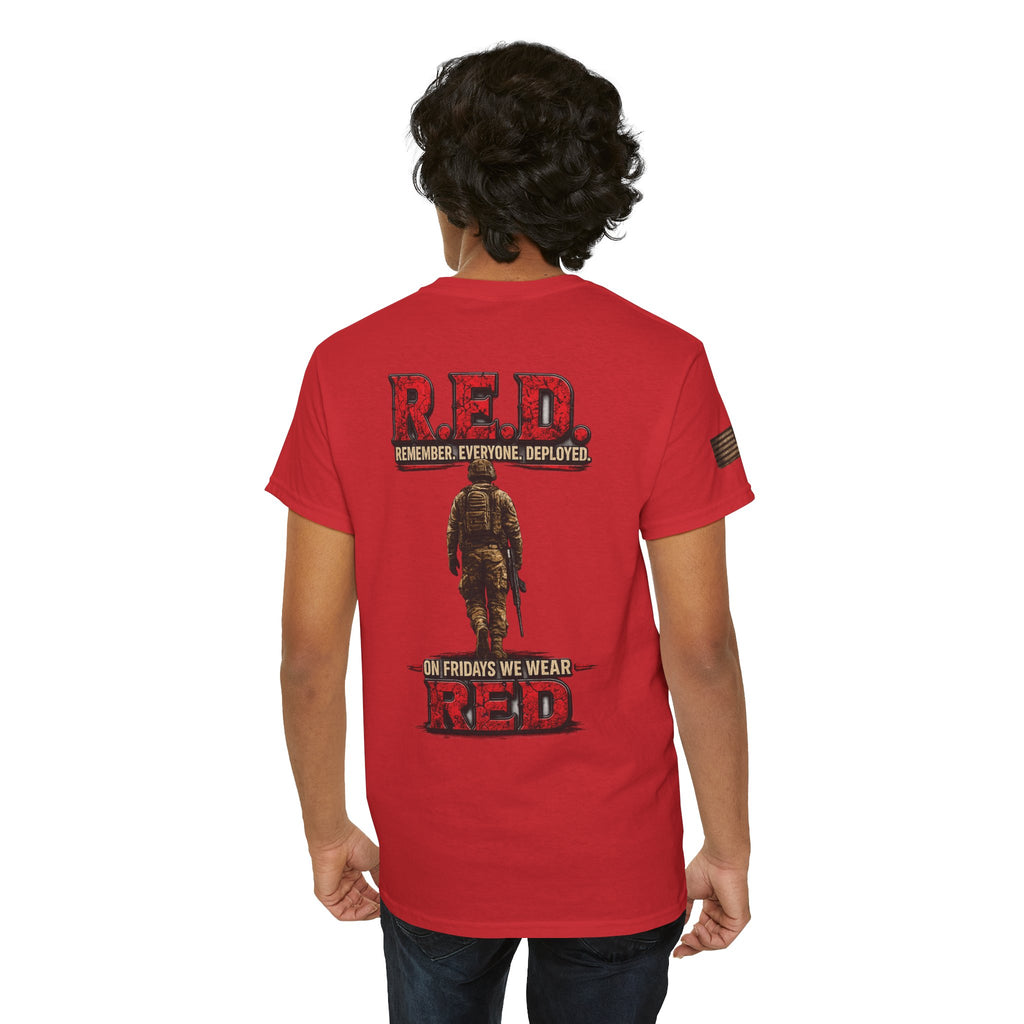 T-Shirt — 'On Fridays We Wear Red' Veteran/Patriot Graphic Tee