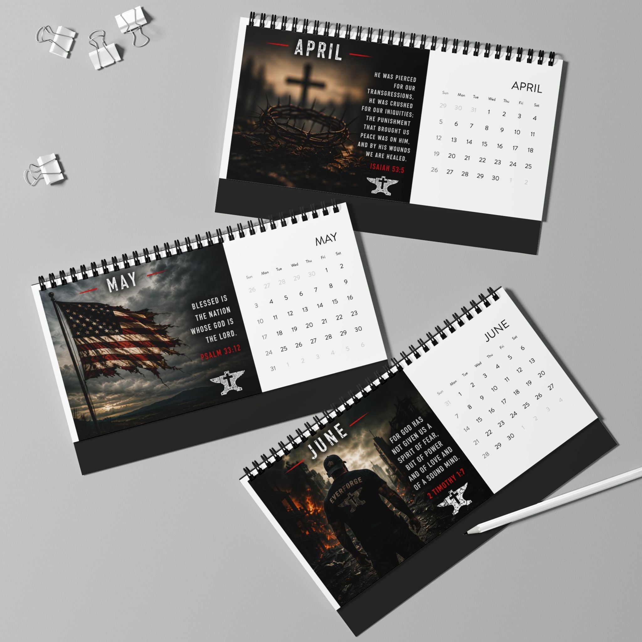Apocalypse Everforge 2027 Desktop Calendar