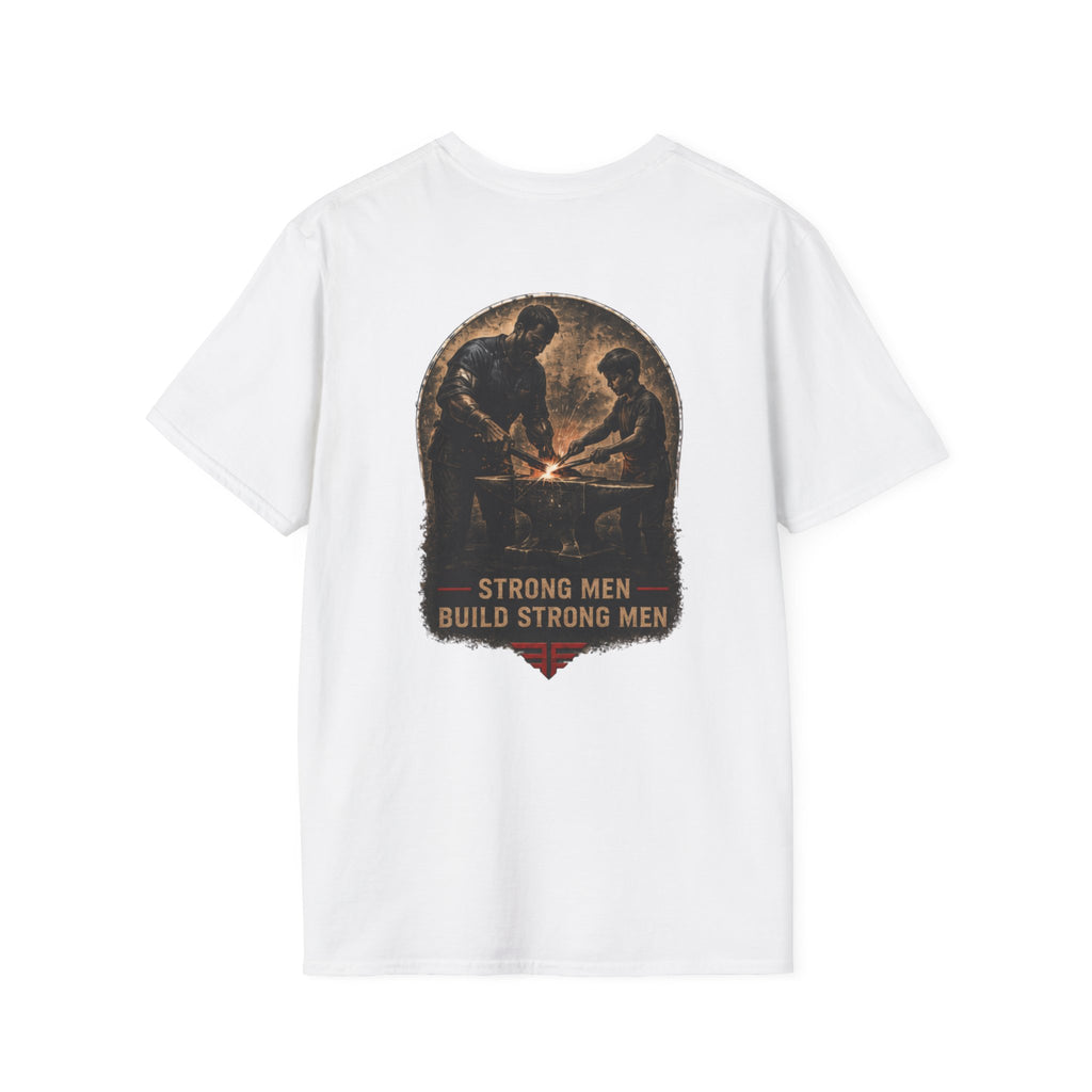 Iron Sharpens Iron T‑Shirt — Proverbs 27:17 Inspirational Christian Tee