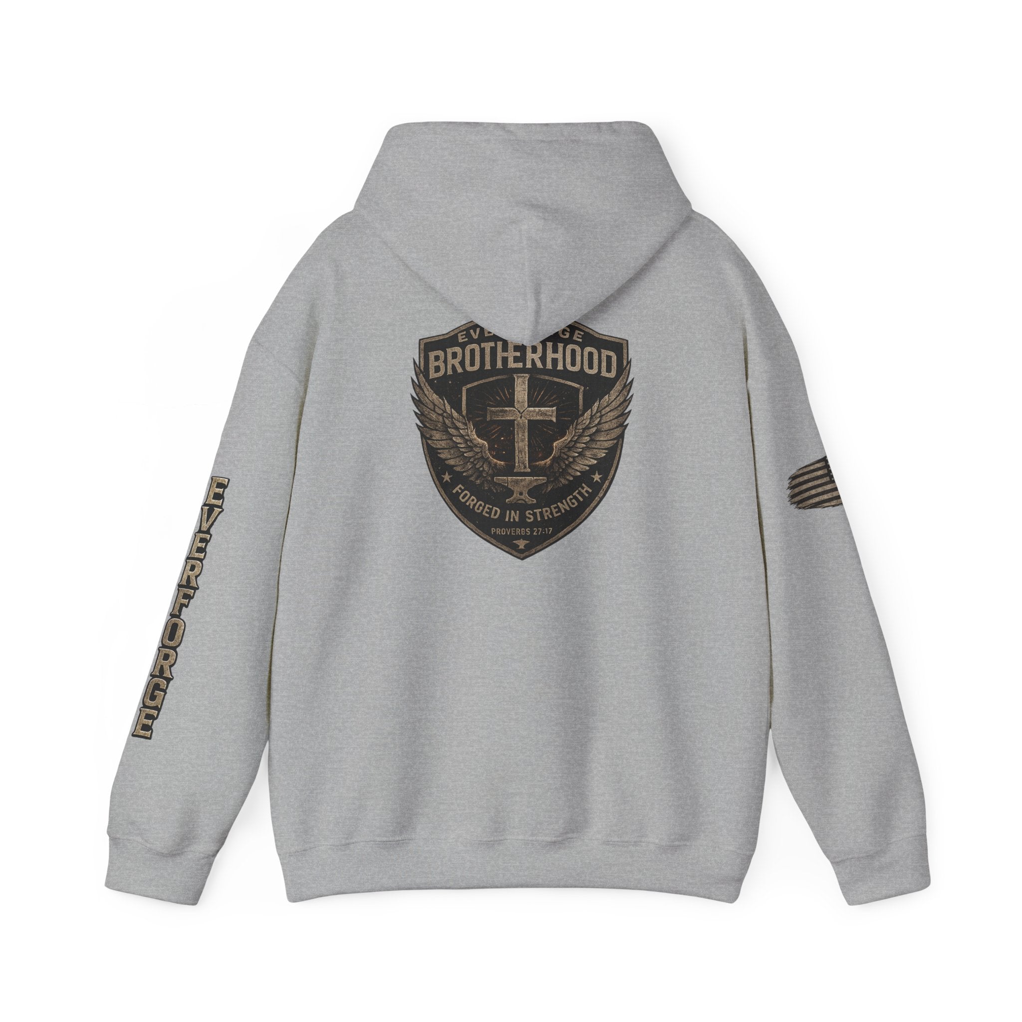 Brotherhood Cross Hoodie — Christian Military Style Pullover