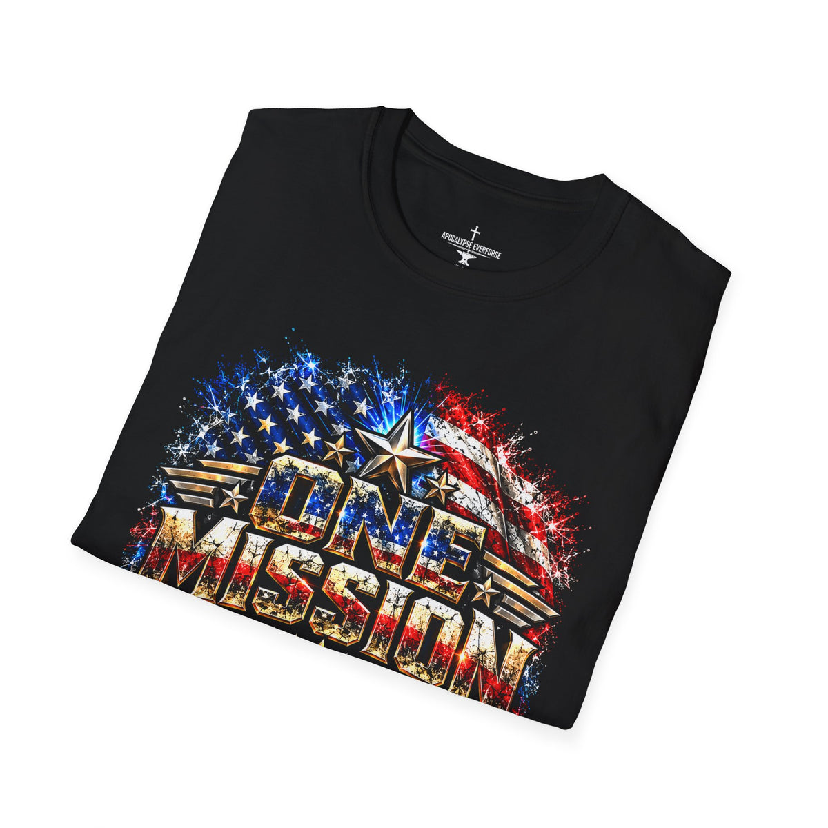 Veteran's Day Christian Military T-Shirt – One Mission, Same God Patriotic Faith Design