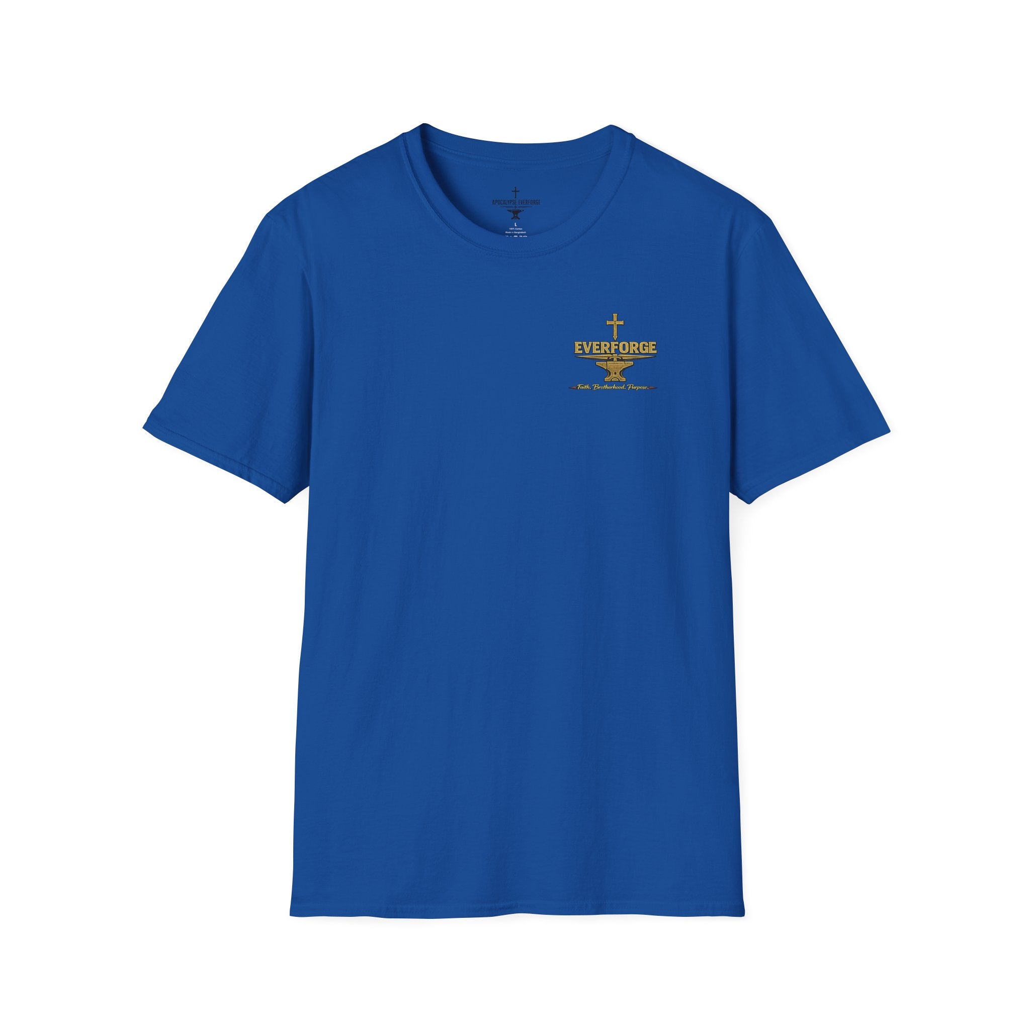 Forged in Fire Anvil Cross T-Shirt — "Forged in Fire" Christian Brotherhood Tee