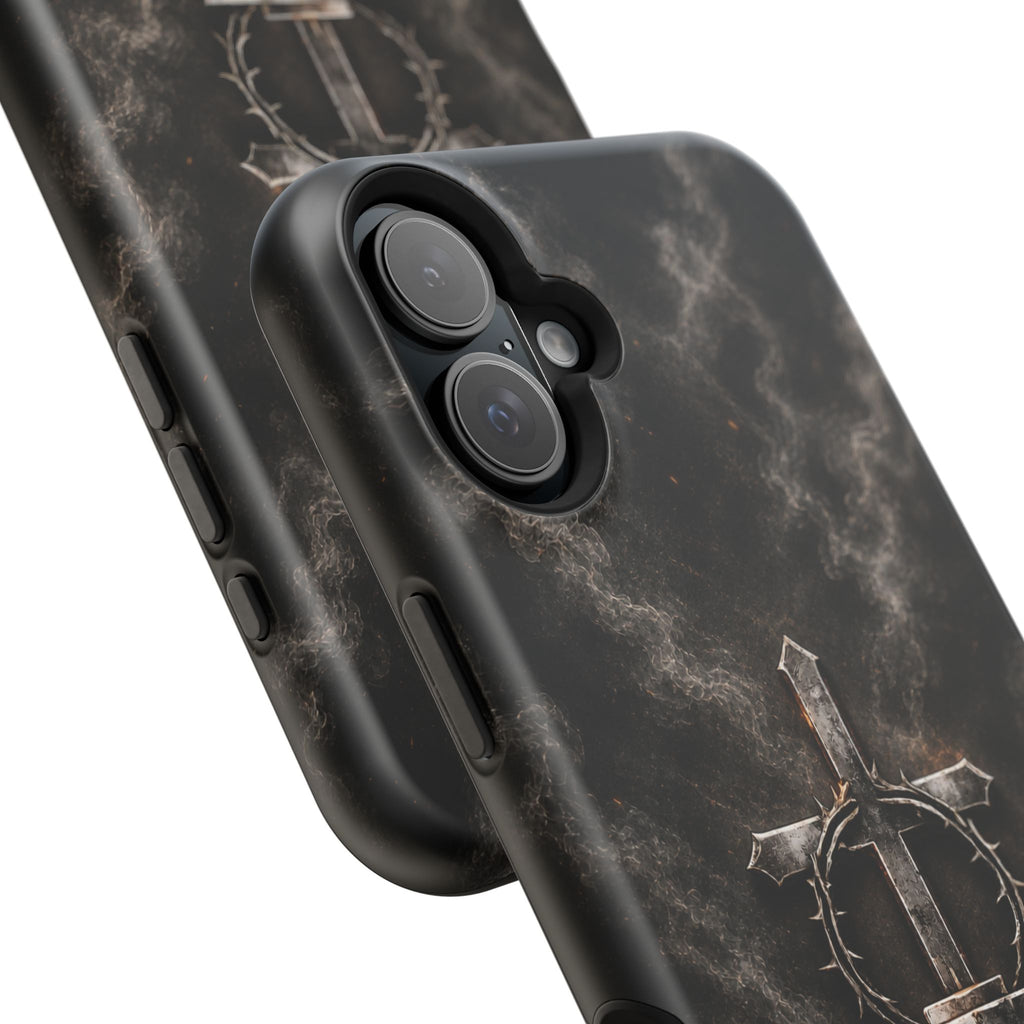 Everforge Faith-Based Magnetic Impact-Resistant Phone Case — "Forged by Faith, Called to Battle" (Ephesians 6:10-19)